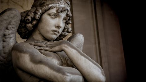Engel-Skulptur von Giulio Monteverde, Genua; © dpa/Zoonar.com/Paolo Gallo