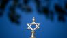 Der Davidstern auf der Kuppel des Centrum Judaicum sich auch die Neue Synagoge Berlin und die Jüdische Gemeinde zu Berlin befindet © dpa/Sebastian Gollnow