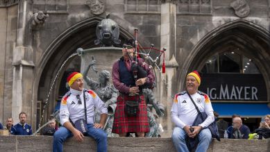 EM 2024: Deutschalnd vs. Schottland – München vor dem Eröffnungsspiel © picture alliance / Anadolu/ Emin Sansar