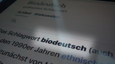 "biodeutsch" ist das Unwort des Jahres 2024; © picture alliance/SVEN SIMON