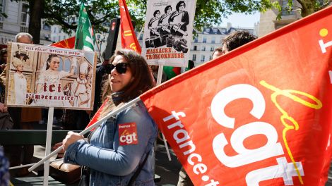 Streik der Mitarbeiter der französischen öffentlich-rechtlichen Rundfunkanstalten © SIPA/ROMUALD MEIGNEUX / picture alliance/dpa