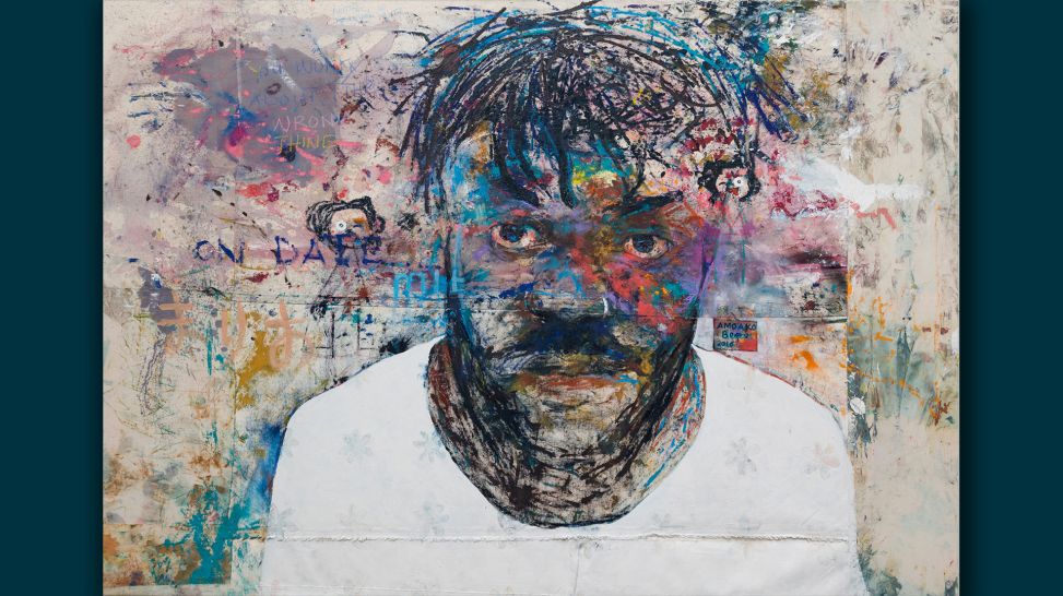 Miettinen Collection: Amoako Boafo: Diary 1, 2016 oil on canvas, 130 x 180 cm; © the artist Courtesy Miettinen Collection