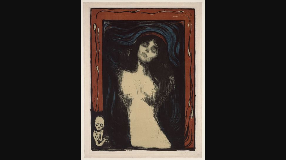 Edvard Munch: Madonna (Liebende Frau), 1895/1902 © bpk / Kupferstichkabinett, SMB / Volker-H. Schneider
