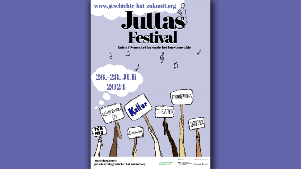 Juttas Festival – Plakat; © geschichte-hat-zukunft.org