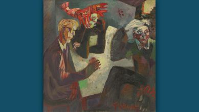 Ralf Kerbach: Dresdner Freunde (1983/84) © Sammlung Hasso Plattner | VG Bild-Kunst, Bonn 2024
