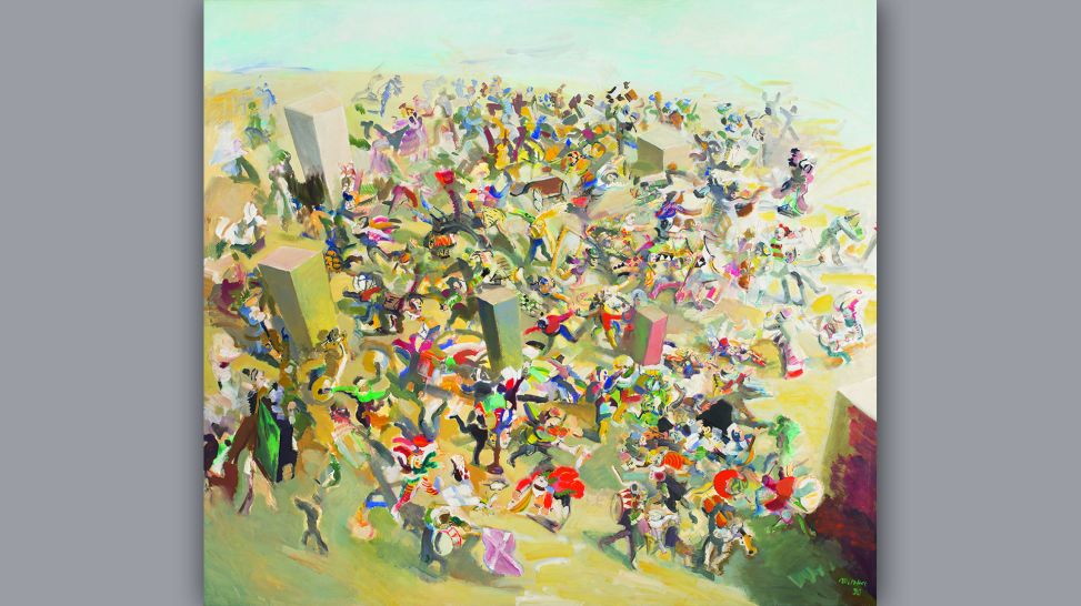 Harald Metzkes: Januskonzert (1990) © VG Bild-Kunst, Bonn 2025