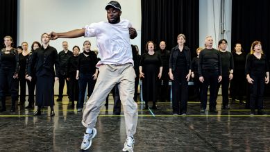 Rundfunkchor Berlin u. Flying Steps: "Flying Mozart" © Gianmarco Bresadola