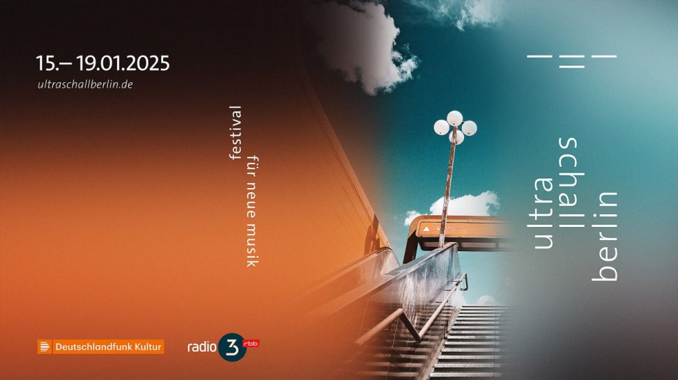 Key Visual zum Festival "Ultraschall Berlin 2025" (radio3/Deutschlandfunk Kultur)